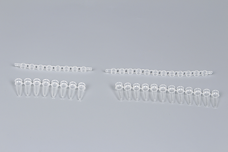 Lab PCR Tube 0.2ml 8 Strips Domed Cap